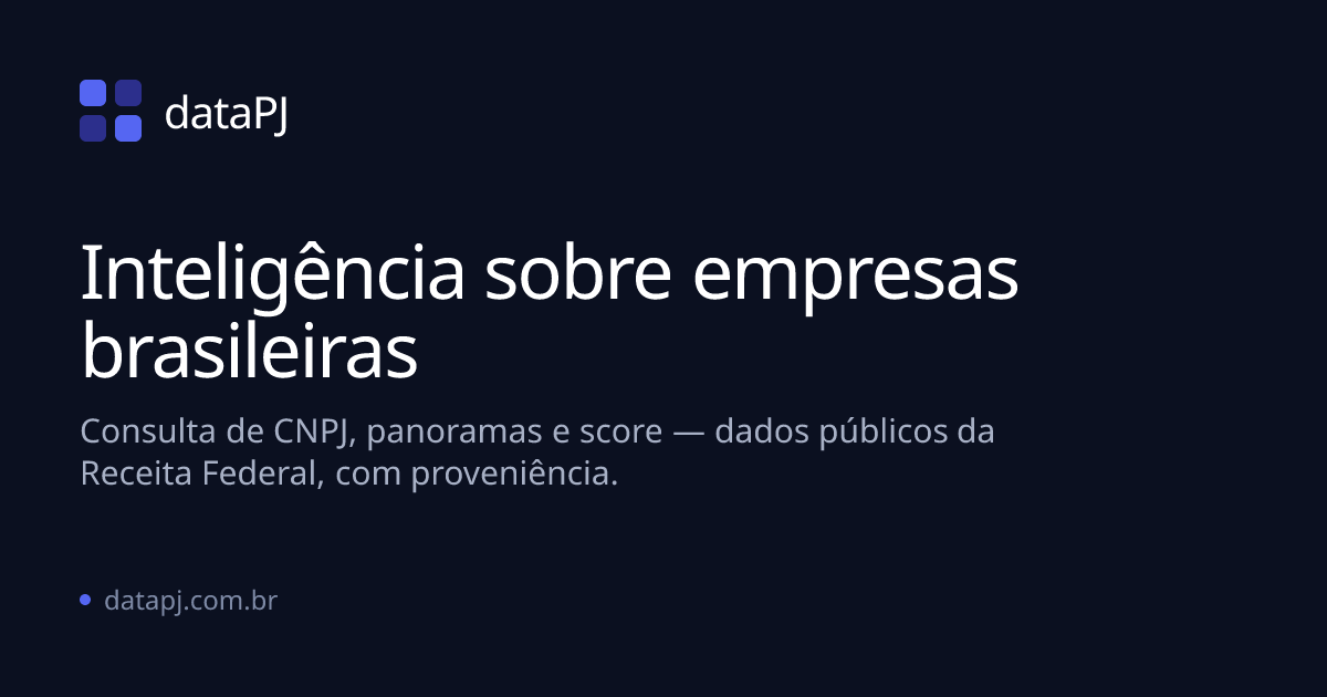 DataPJ — inteligência sobre empresas brasileiras
